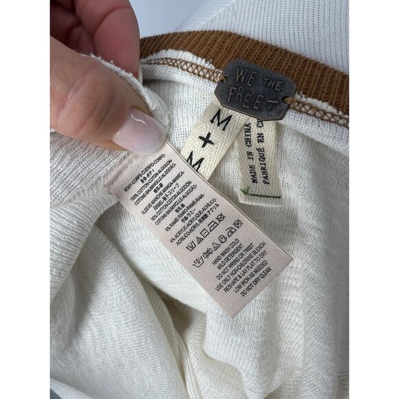 Free People x We The Free Retro Long Bell Sleeve Knit Thermal Top - Picture 10 of 12